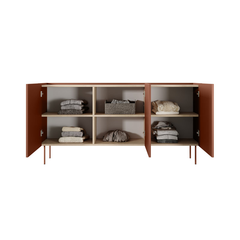 Bernardetta 170cm Sideboard, Ceramic Red