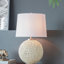 Lampe de table avec base en papier beige
