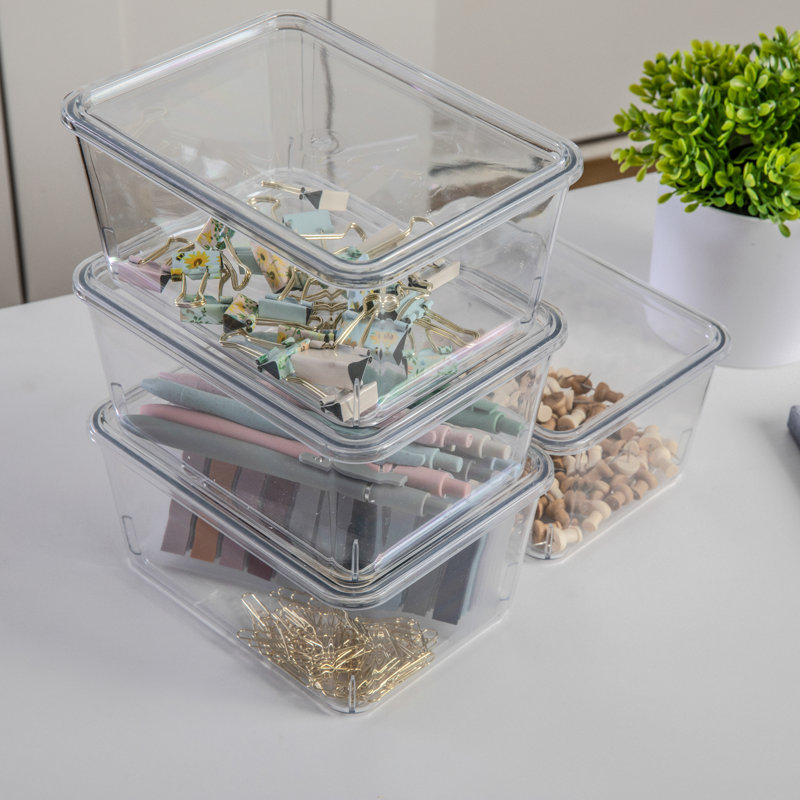 Bacs de rangement en plastique de qualité supérieure Martha Stewart Brody