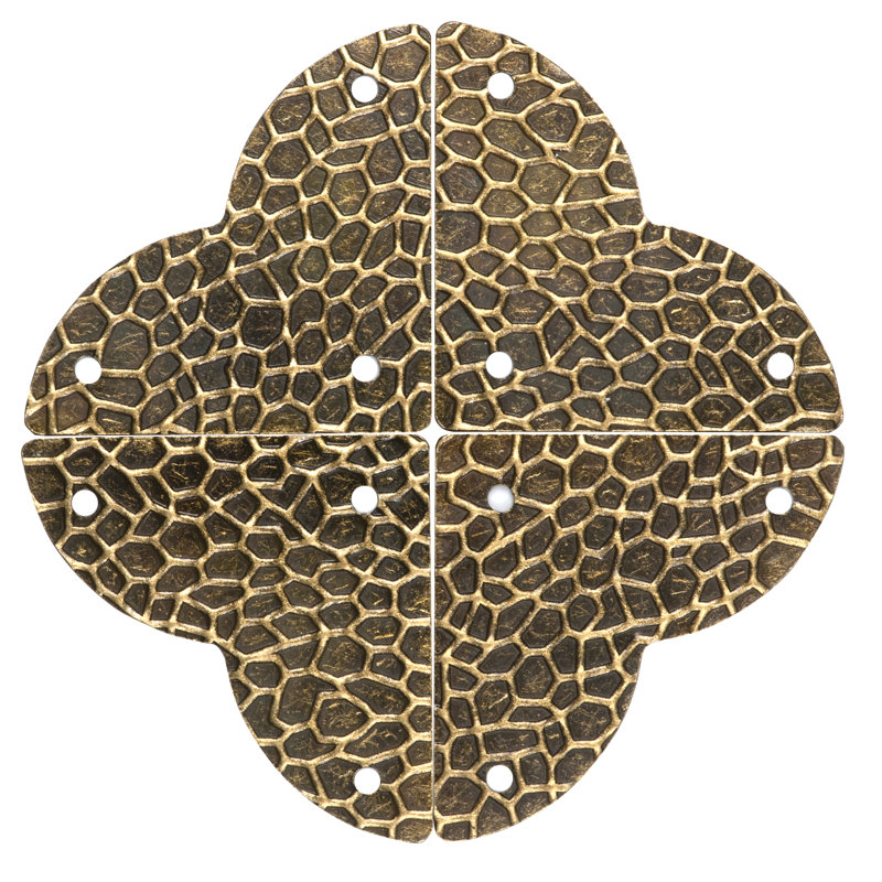 Paquet de 3 coins quadrilobe Dritz Home, Bronze