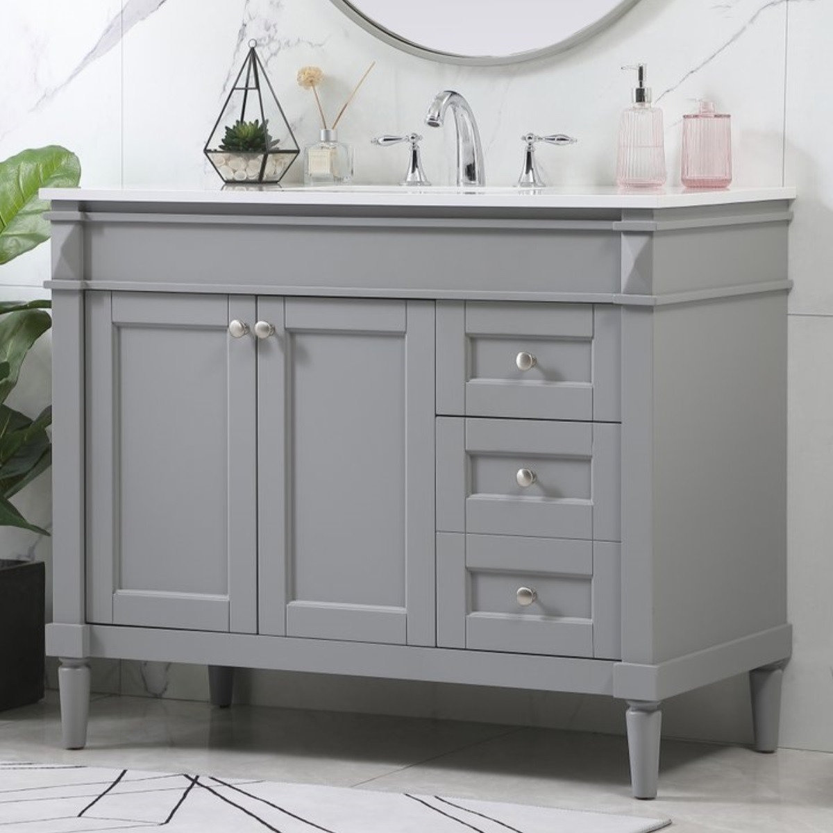 Readington 42'' Single Bathroom Vanity, Gray