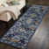 Madrid Blue/Gray/Gold Floral Traditional Indoor Performance Area Rug