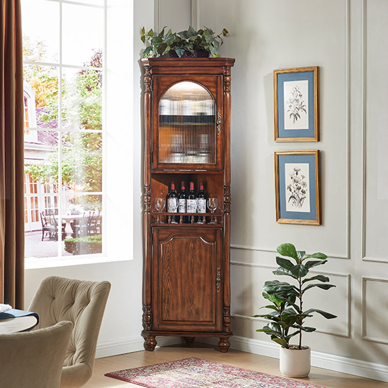 Nut-brown Solid Wood Display Cases