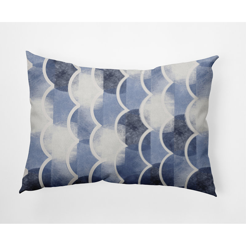 Zircoland Rectangular Cotton Pillow Cover & Insert, Blue