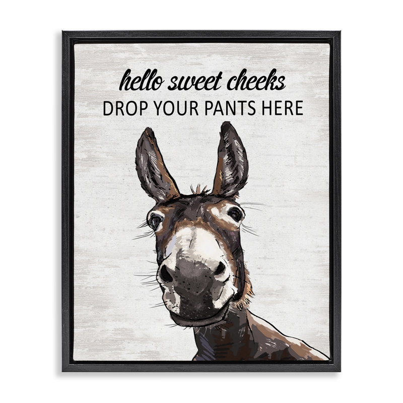 Cadre flottant Sweet Cheek Laundry, H 31 po x l 25 po, Cadre flottant noir de jais