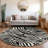 Solstice Black Washable Indoor-Outdoor Rug - -348585263