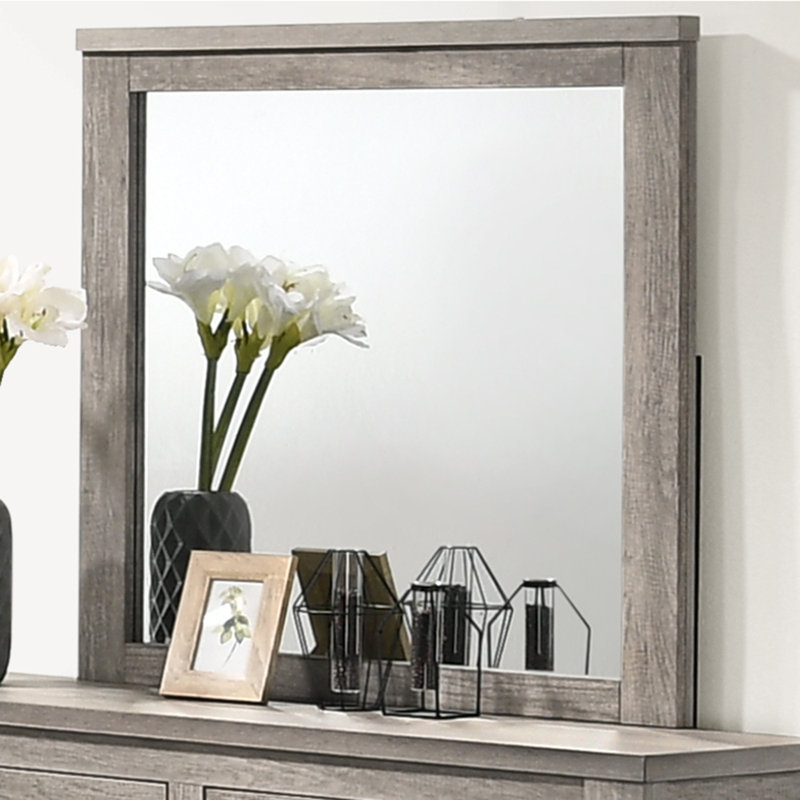 Teme Wood Flat Dresser Mirror