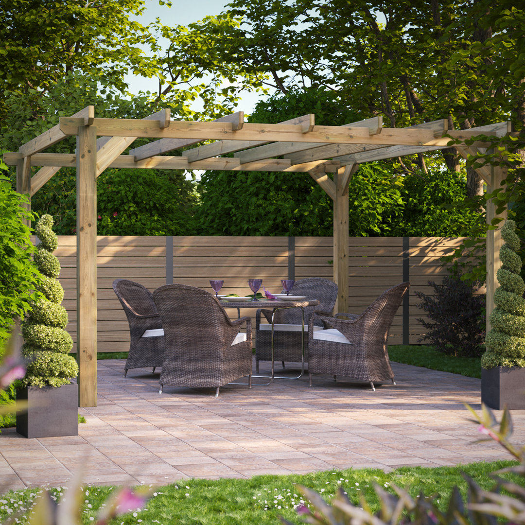 Powersheds 14 x 14ft Timber Pressure Treated Pergola