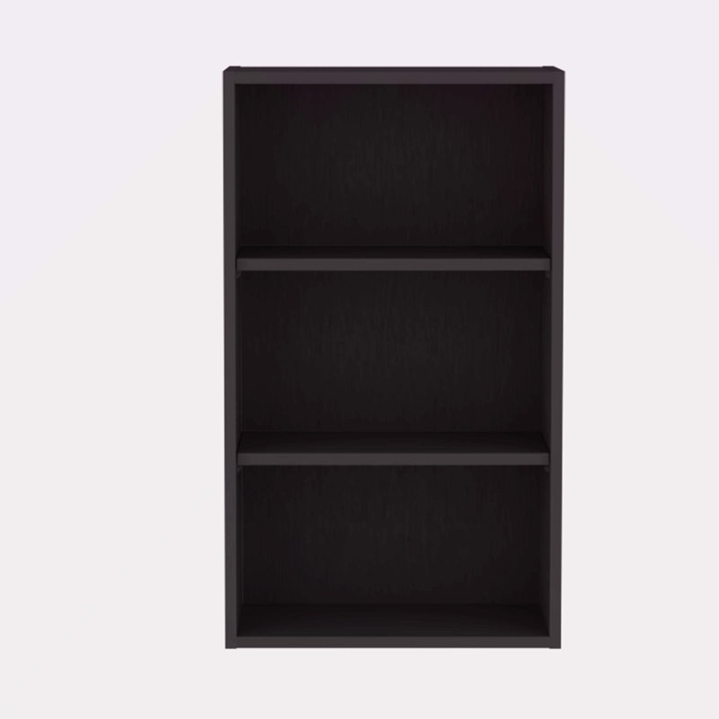 Armoire murale avec rangement ouvert, Noir