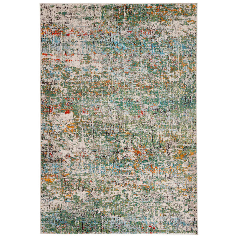 Jyn Performance Abstract Rug, Rectangle 5'3" x 7'6"
