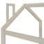 Lit simple en velours beige - Taille moderne et fonctionnelle avec un design