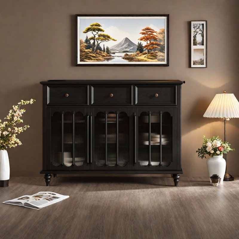 Armoire de rangement de grande capacité, H 37,4 po x l 53,15 po x P 15,75 po, Noir