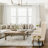 Cotton Linen Blended Light Filtering Curtain,Back Tab Hooks  Drapes (Set of 2,With Hooks)-49156132-49156120