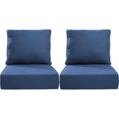 Deb Weather-Resistant Polyester Seat and Back Cushion Set