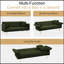 Futon-lit de 70,1 po, canapé-lit double convertible avec accoudoirs rabattables pour les salons et les petits espaces-989633916