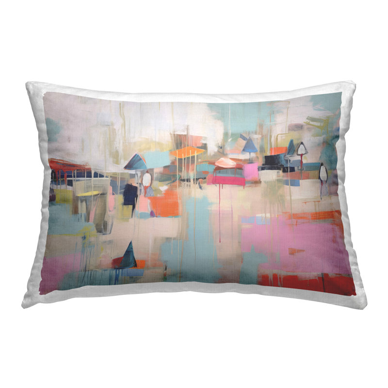 Coussin décoratif imprimé Paint Trip Beach par Irena Orlov