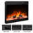 36"Electric Fireplace Insert,Four 3D Color with Log and Flame, Adjustable Flame Speed-1518777610