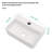 APRESSHUI 10'' Ceramic Rectangular Bathroom Sink