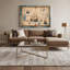 «Coastal Ships Log Design», art mural sur toile beige-155444341