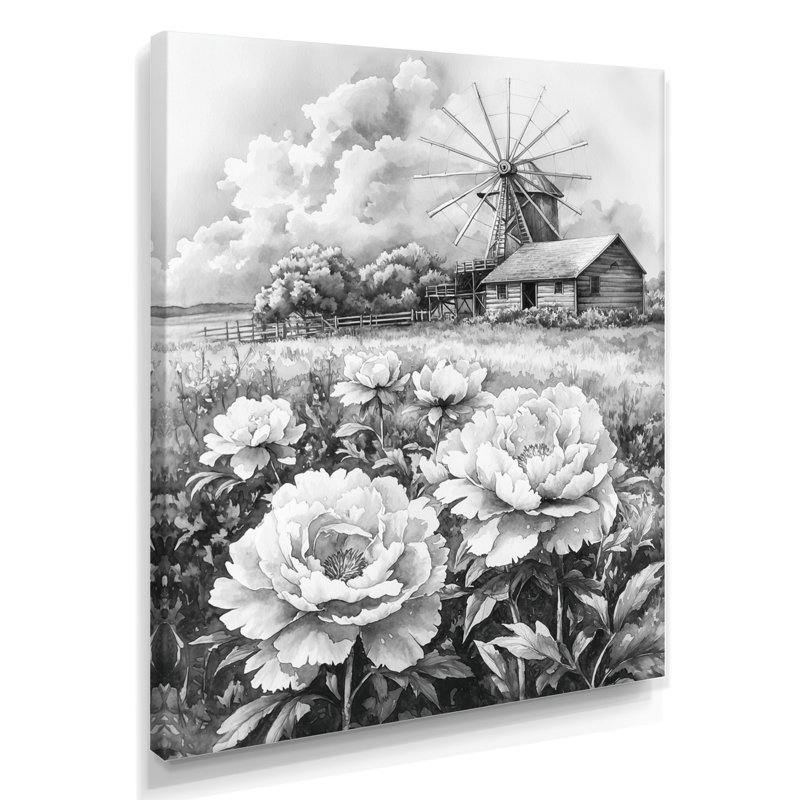 Ginnie - impressions murales florales, Ne s'applique pas, H 40 po x l 30 po, Toile tendue