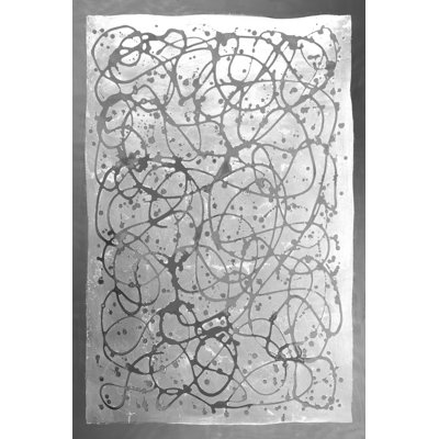 «Fatihah Graffiti In Silver I On Canvas» par Vanna Lam, reproduction
