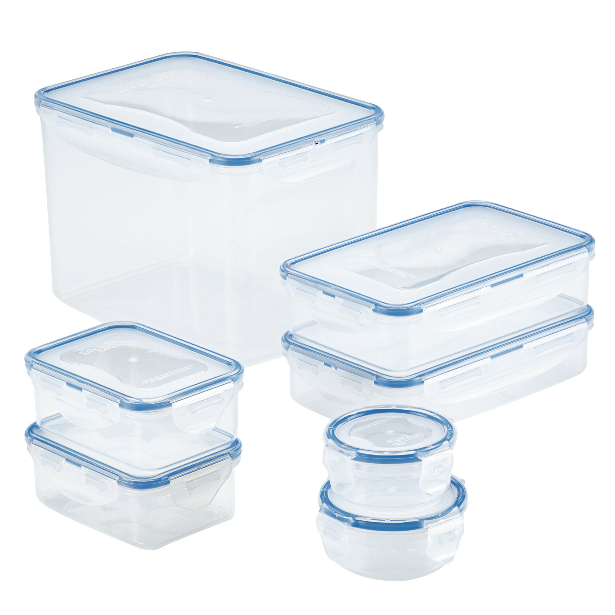 Plastic Photo Storage Containers Set of 7