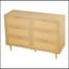 Commode d'appoint en bois avec 6 tiroirs