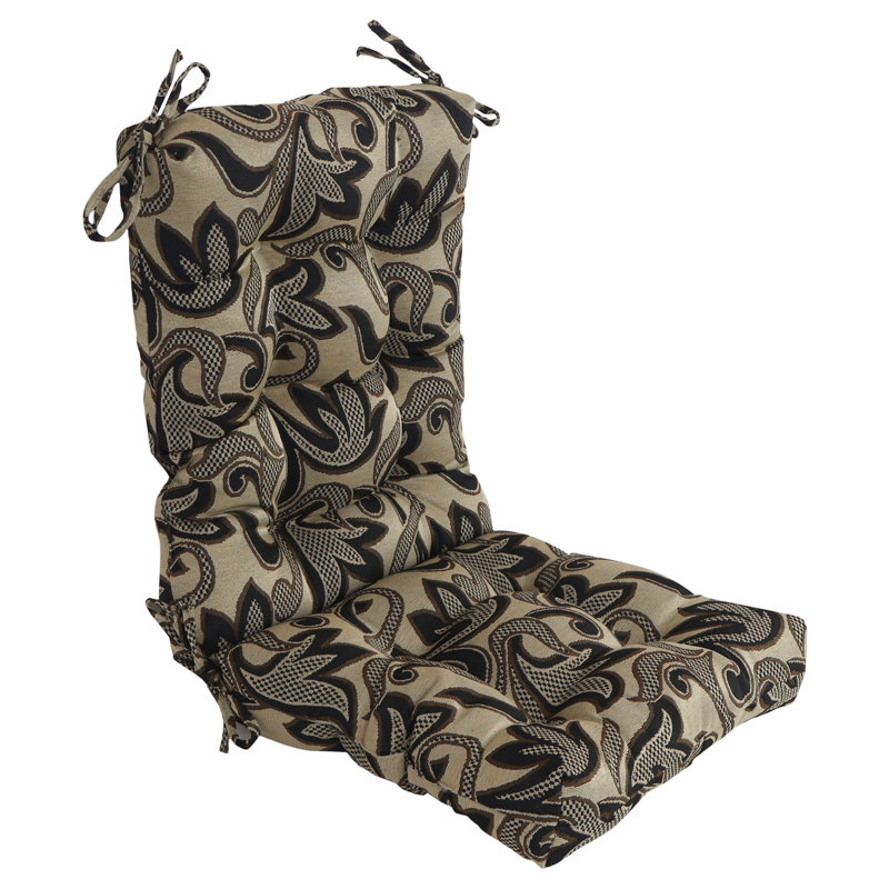 Tapestry Tufted Seat/Back Chair Cushion