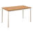 Rary Computer Writing Desk, 63 Inch, Black Metal Frame, Brown Wood Top-109660904-109660907
