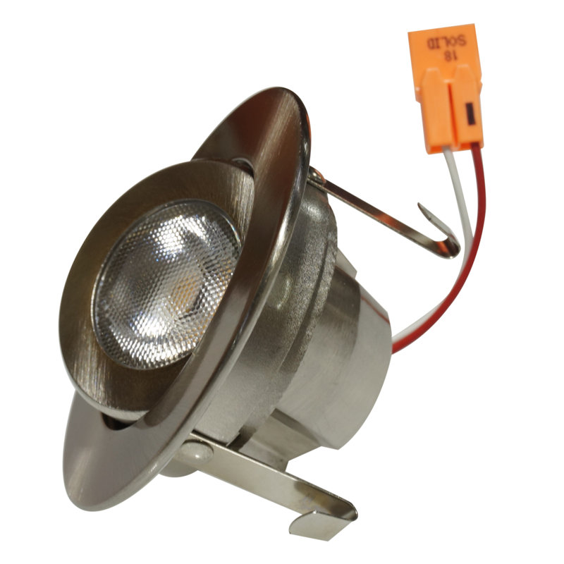 Ensemble d'éclairage encastré 3,13 "Remodel LED Retrofit, 3000 K, Nickel