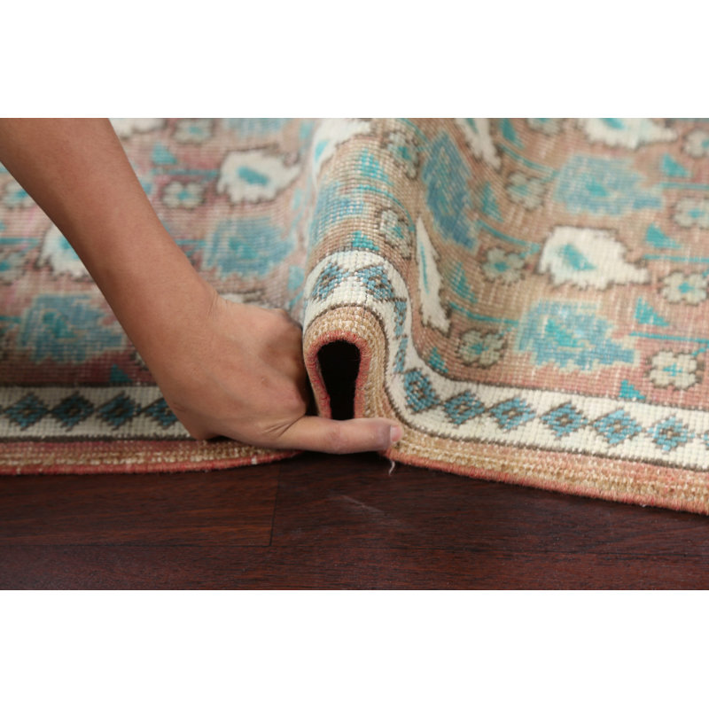 Tapis rétro en laine noué à la main Tabriz