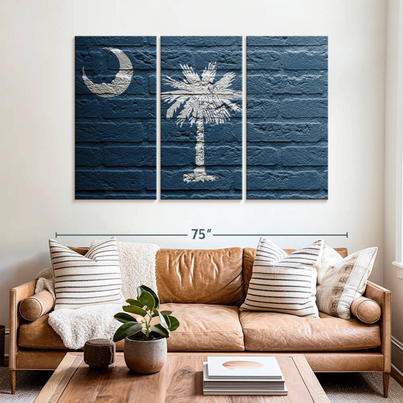 Borges Concrete South Carolina Flag, 36" H x 57" W
