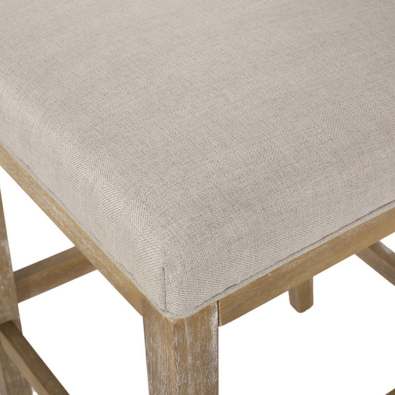 Tabouret de comptoir, ensemble de 2, revêtu de tissu