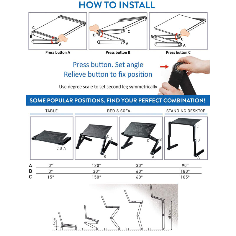 Plateau pour ordinateur portable Lakesa