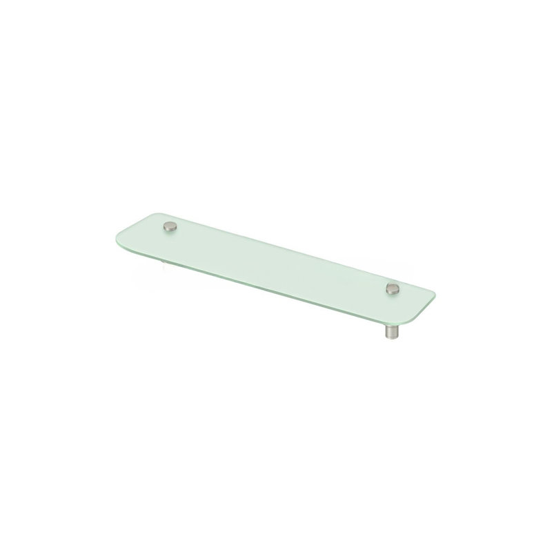 Deltana BBS2750-15 27-5/8" Frosted Glass Shelf BBS Series in Brushed Nickel