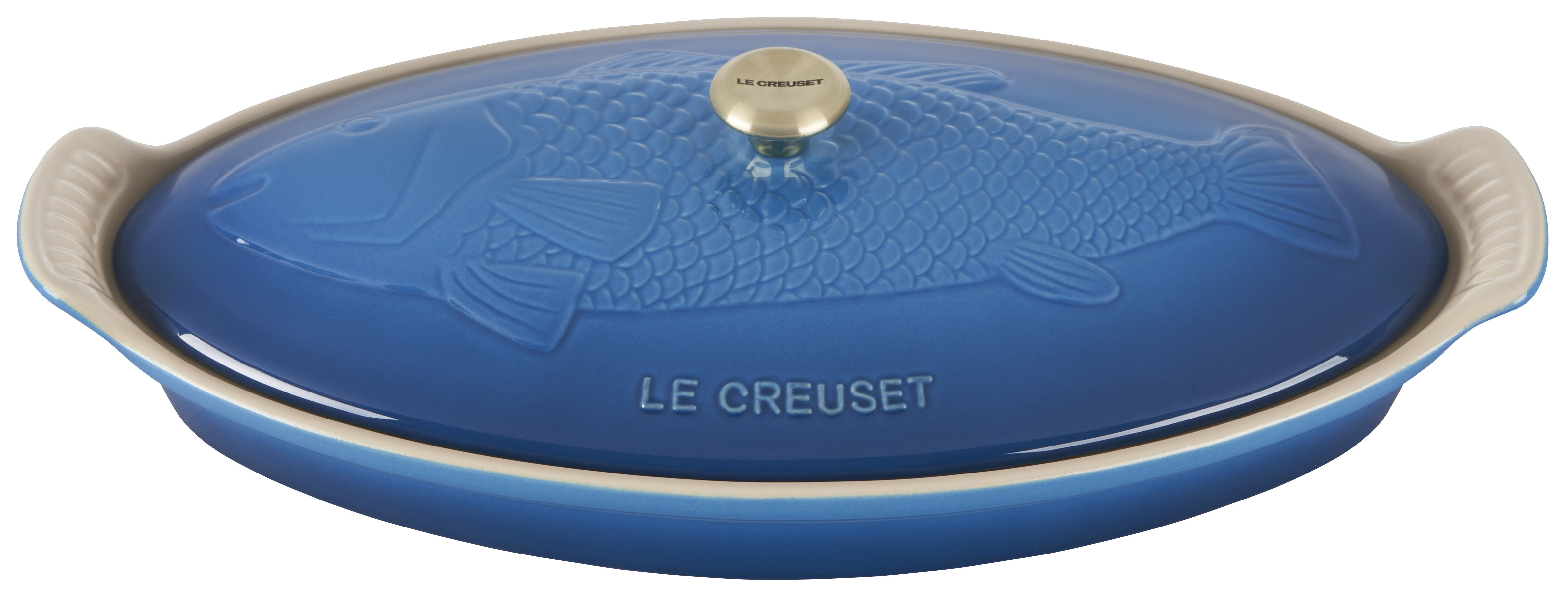 Le Creuset Heritage Stoneware 1.7 Qt Oval Fish Baker with Lid & Reviews