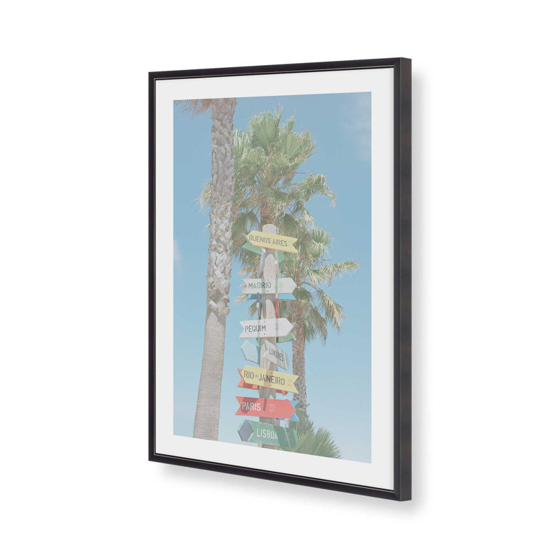 Direction to Daydreams, reproduction d'art, H 12,25 po x l 15,25 po, Cadre de coin ouvert en zinc patiné