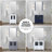 Volez 24 in W x 18.25 in D Single Bath Vanity, White Ceramic Top and Chrome Faucet Set-104788319