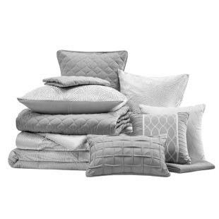 10- Piece Queen Jacquard Comforter Set 