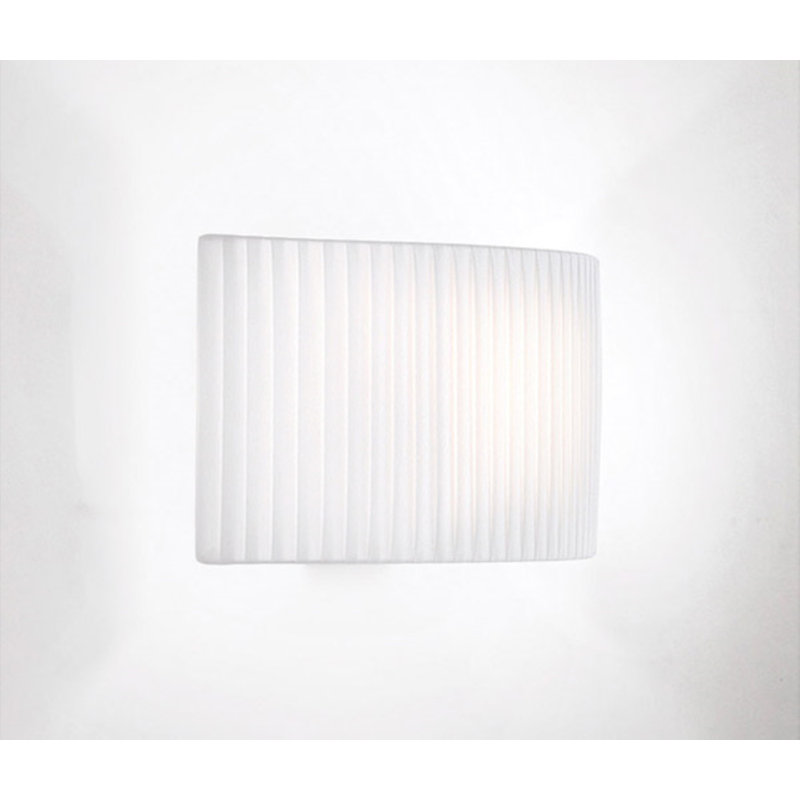 Wall Street 1 - Light Armed Sconce, White Translucent Ribbon