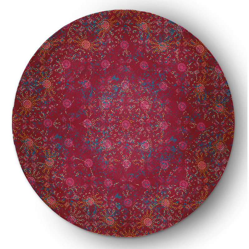 Chenille Indoor / Outdoor Rug, Round 5'