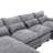 Chenille, High Quality Sponge Filling, Solid Wood Frame, Oversized Four-Seater, U-Shaped Combination Sofa-435109987