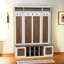 Banc de vestibule 5-en-1 avec portemanteau-2041048043