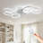 24.41'' Geometric Multi-Ring Ceiling Fan With Light