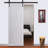 Black Rustic Arrow Design Non-Bypass Single Track One Door Hardware Kit-33311656