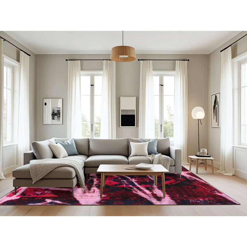 Abstract Indoor Rug, Rectangle 8' x 10'
