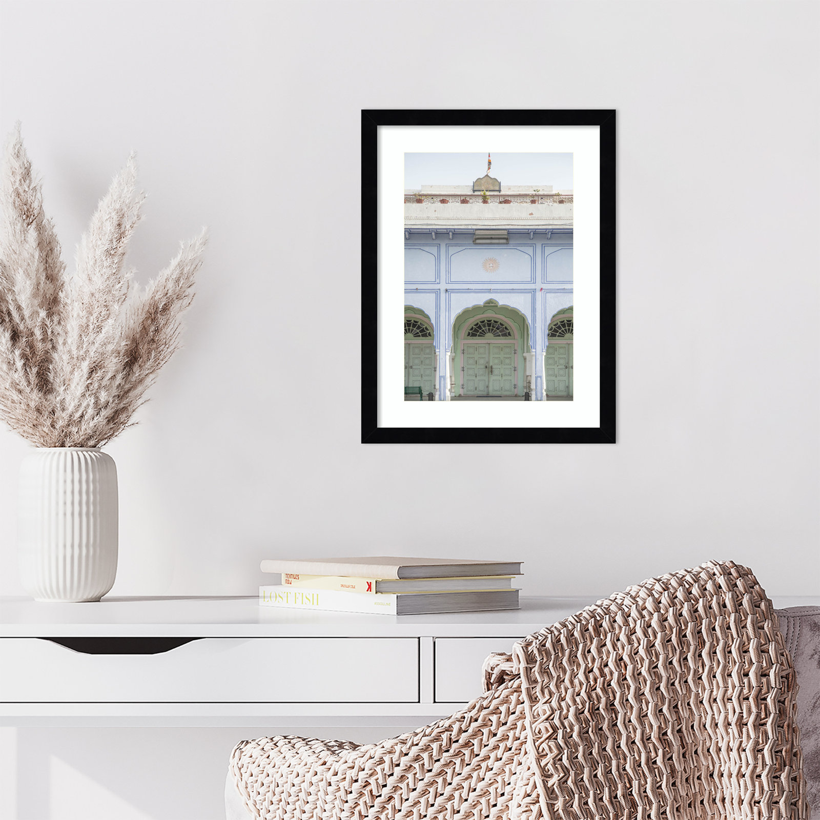 Sunshine Palace Print by Shot by Clint, Black, 17" H x 13" W