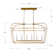 Jesli 6 - Light Farmhouse Large Linear Lantern Open Frame Chandelier