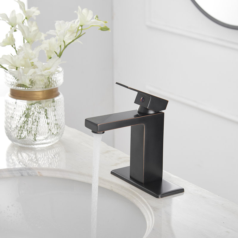 WIZ Single Handle Single Hole Low-Arc Bathroom Faucet, 46 cm H x 30 cm W