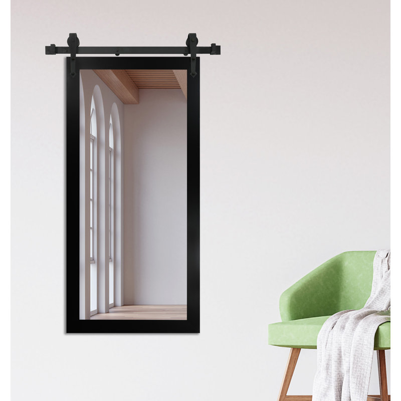 Miroir de salle de bain N Peace, Noyer, H 68 po x l 36 po